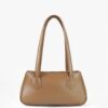 Horse Brown Luxe Handle Shoulder Bag