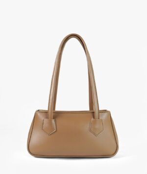 Horse Brown Luxe Handle Shoulder Bag