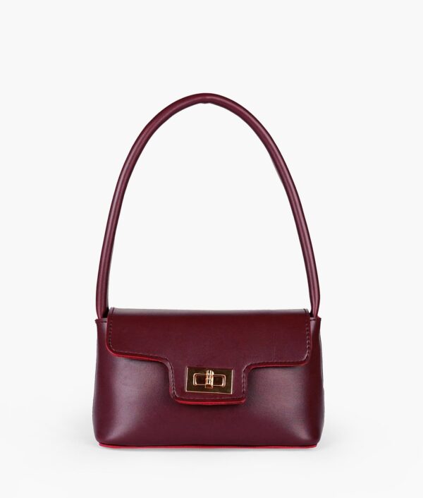 Burgundy Elyra Shoulder Bag