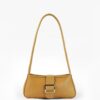 Mustard Yellow Vintage Buckle Shoulder Bag