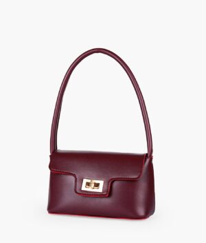 Burgundy Elyra Shoulder Bag