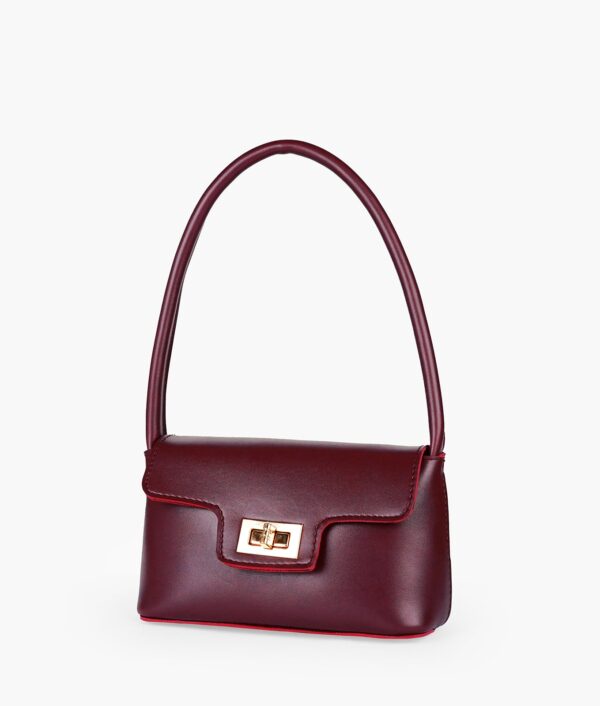 Burgundy Elyra Shoulder Bag