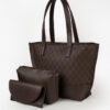 Dark brown Ella set of 3 tote bag