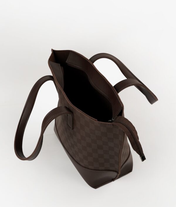 Dark brown Ella set of 3 tote bag
