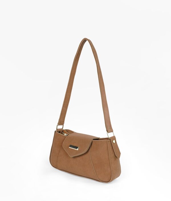 Horse brown Aura Suede Shoulder Bag