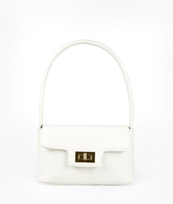 White Elyra Shoulder Bag