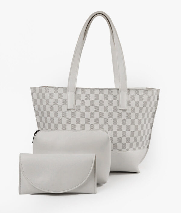 White Ella set of 3 tote bag