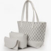 White Ella set of 3 tote bag