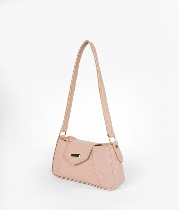 Pink Aura Suede Shoulder Bag