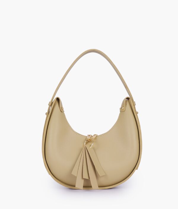 Off White Crossbody Hobo Bag