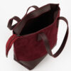 Burgundy Ella suede set of 3 tote bag