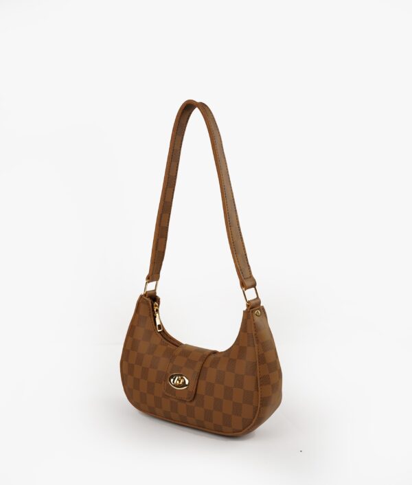 HORSE BROWN AVA CHECK SHOULDER BAG