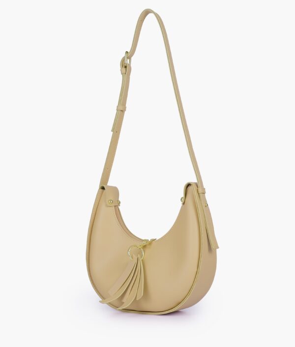 Off White Crossbody Hobo Bag