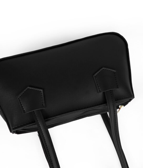 Black Luxe Handle Shoulder Bag