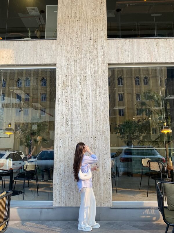 White AVA Shoulder Bag