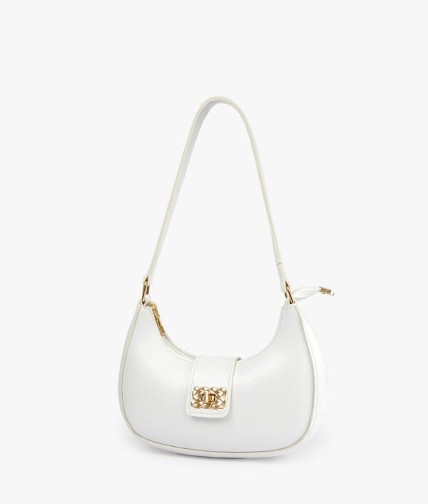 White AVA Shoulder Bag