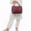 Burgundy Tote Bag