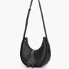 Black Crossbody Hobo Bag