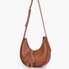 Horse Brown Crossbody Hobo Bag