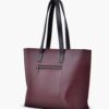 Burgundy Long Hande Tote Bag