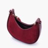 Burgundy Crossbody Hobo Bag