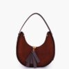 Dark Brown Crossbody Hobo Bag