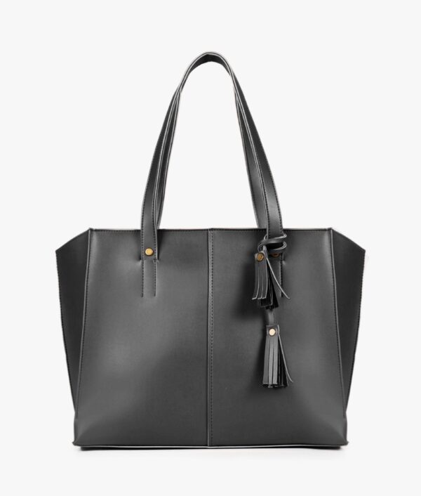 Black Over The Shoulder Tote Bag