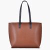 Horse Brown with black Long Handle Tote Bag